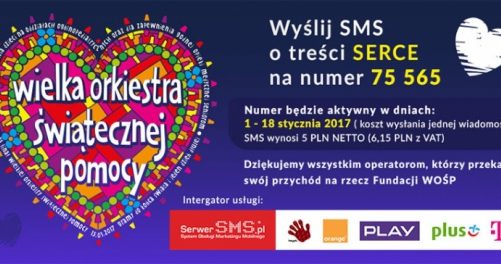 SerwerSMS.pl grał bardzo głośno dla WOŚP! Wciąż można wysyłać SMS-y Premium