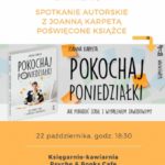 O wypaleniu zawodowym z Joanną Karpetą – spotkanie autorskie