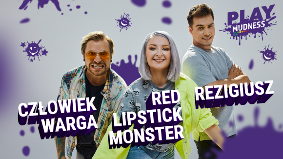 Strefa Play Mudness na festiwalu Pol’and’Rock 2019 BIZNES, Kultura - Szalona zabawa, pozytywne emocje i niesamowita atmosfera, zgodnie z ideą #playpositive! Oprócz tego fioletowe błoto, ulubieni Youtuberzy, wodna zjeżdżalnia i ogrom innych atrakcji. To właśnie czeka na wszystkich uczestników 25. Pol'and'Rock Festival.
