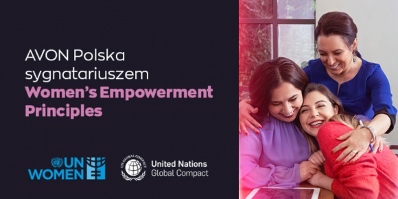 Avon Polska włącza się do inicjatywy ONZ na rzecz równości płci Problemy społeczne, BIZNES - Avon jako pierwszy w branży w Polsce dołącza do inicjatywy ONZ, Women’s Empowerment Principles. WEPs określają siedem kroków, które firmy mogą podjąć w celu promowania równości płci i pełnego uczestnictwa kobiet na rynku pracy i w społeczeństwie.
