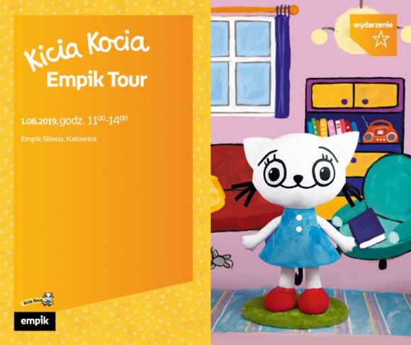 Kicia Kocia w Empiku Silesia BIZNES, Kultura - Kicia Kocia odwiedzi Katowice 1 sierpnia w godzinach od 11:00 do 14:00 będzie można ją spotkać w Empiku Silesia! Dwumetrowa maskotka odwiedzi małych pasjonatów w ramach Kicia Kocia Empik Tour.