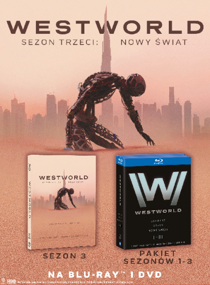 WESTWORLD, SEZON 3 - Premiera na Blu-ray™ i DVD już 2 grudnia! BIZNES, Kultura - Jeden z największych przebojów serialowych ostatnich lat! Zwycięzca dziewięciu nagród Emmy! Produkcja nominowana do czterech Złotych Globów. W rolach głównych: Evan Rachel Wood, Thandie Newton, Jeffrey Wright i Ed Harris.